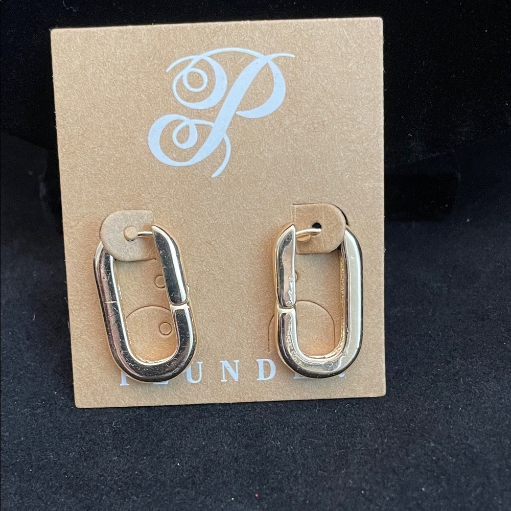 Gold-Tone Hoop Earrings